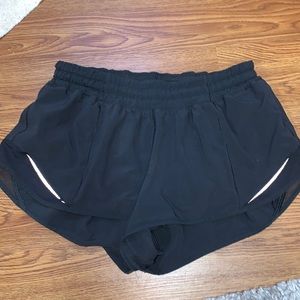 Black LuluLemon Hotty Hot Shorts